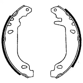 Комлект тормозных накладок HELLA 8DB 355 001-351