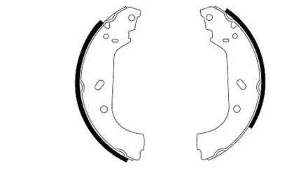 Комлект тормозных накладок HELLA 8DB 355 001-641