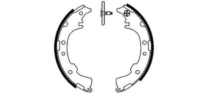 Комлект тормозных накладок HELLA 8DB 355 002-191