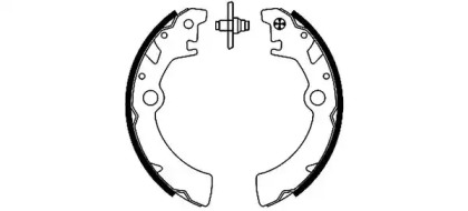 Комлект тормозных накладок HELLA 8DB 355 001-911