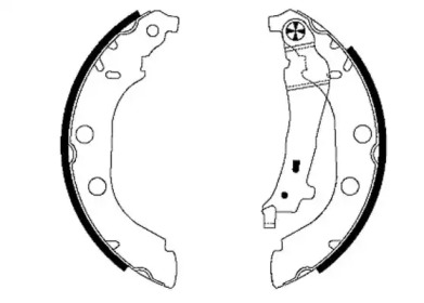 Комплект тормозных колодок HELLA 8DB 355 001-801