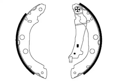 Комлект тормозных накладок HELLA 8DB 355 001-751