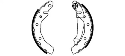 Комлект тормозных накладок HELLA 8DB 355 002-561