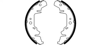 Комлект тормозных накладок HELLA 8DB 355 001-711