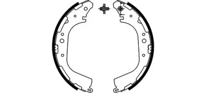 Комлект тормозных накладок HELLA 8DB 355 002-341