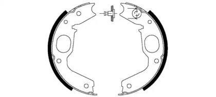 Комлект тормозных накладок HELLA 8DA 355 050-281