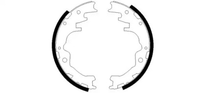 Комлект тормозных накладок HELLA 8DB 355 002-441