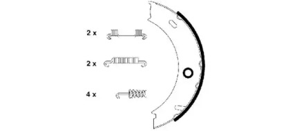 Комлект тормозных накладок HELLA 8DA 355 050-461