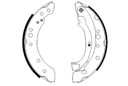 Комлект тормозных накладок HELLA 8DB 355 002-601