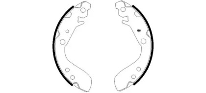 Комлект тормозных накладок HELLA 8DB 355 002-651