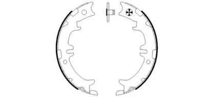 Комлект тормозных накладок HELLA 8DA 355 050-541