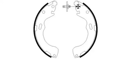 Комлект тормозных накладок HELLA 8DB 355 002-661