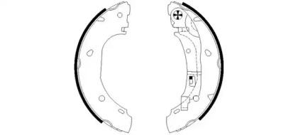 Комлект тормозных накладок HELLA 8DB 355 002-681