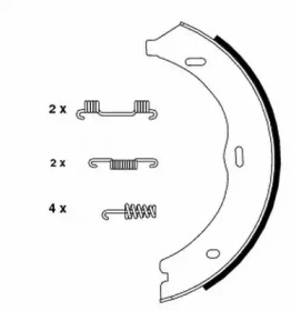 Комлект тормозных накладок HELLA 8DA 355 050-561