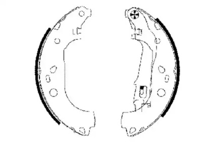 Комлект тормозных накладок HELLA 8DB 355 002-781