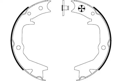 Комлект тормозных накладок HELLA 8DA 355 050-631