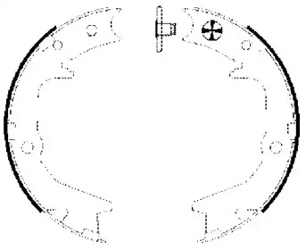 Комлект тормозных накладок HELLA 8DA 355 050-641