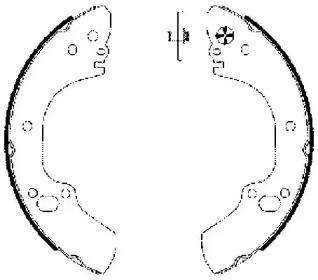 Комлект тормозных накладок HELLA 8DB 355 002-831