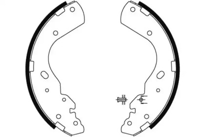 Комлект тормозных накладок HELLA 8DB 355 002-851