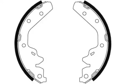 Комлект тормозных накладок HELLA 8DB 355 002-861