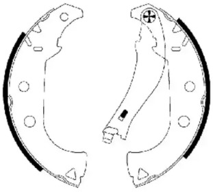 Комлект тормозных накладок HELLA 8DB 355 002-911