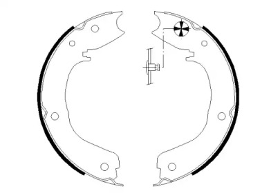 Комлект тормозных накладок HELLA 8DA 355 050-701