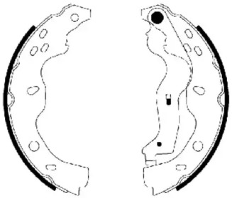 Комлект тормозных накладок HELLA 8DB 355 003-041