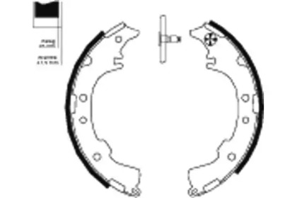 Комлект тормозных накладок HELLA 8DB 355 000-251