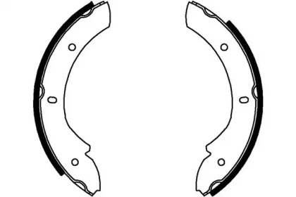 Комлект тормозных накладок HELLA 8DA 355 050-101