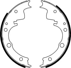 Комлект тормозных накладок HELLA 8DB 355 000-321