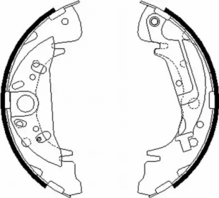 Комлект тормозных накладок HELLA 8DB 355 000-361