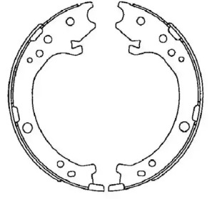 Комлект тормозных накладок HELLA 8DA 355 050-841