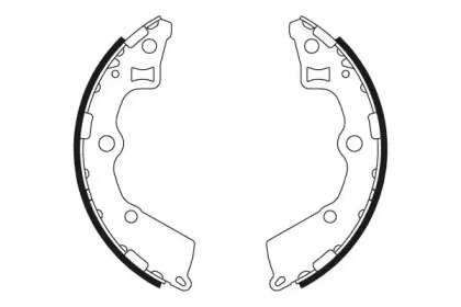 Комлект тормозных накладок HELLA 8DB 355 000-411