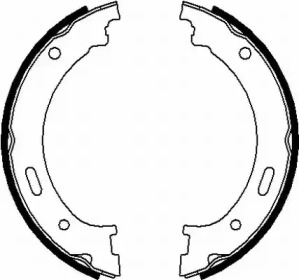 Комлект тормозных накладок HELLA 8DA 355 050-901