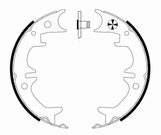 Комлект тормозных накладок HELLA 8DA 355 050-211