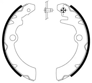 Комлект тормозных накладок HELLA 8DB 355 000-501