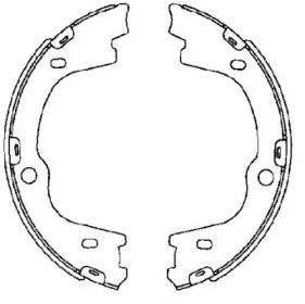 Комлект тормозных накладок HELLA 8DA 355 050-271