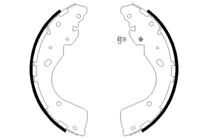 Комлект тормозных накладок HELLA 8DB 355 022-011