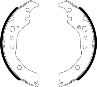 Комлект тормозных накладок HELLA 8DB 355 022-021