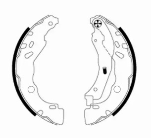 Комлект тормозных накладок HELLA 8DB 355 020-081