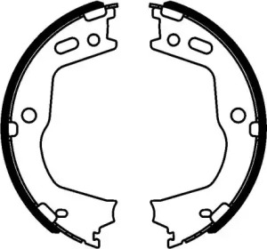 Комлект тормозных накладок HELLA 8DA 355 050-981