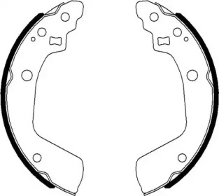 Комлект тормозных накладок HELLA 8DB 355 022-051