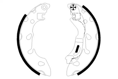 Комлект тормозных накладок HELLA 8DB 355 022-211