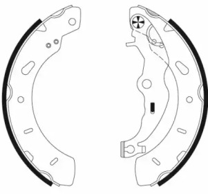 Комлект тормозных накладок HELLA 8DB 355 022-201