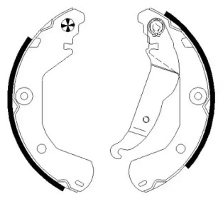 Комлект тормозных накладок HELLA 8DB 355 022-151