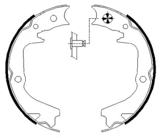 Комлект тормозных накладок HELLA 8DA 355 051-141