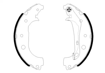 Комлект тормозных накладок HELLA 8DB 355 022-231