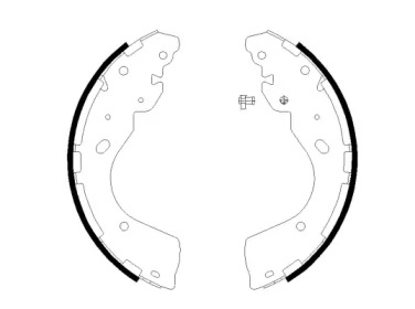 Комлект тормозных накладок HELLA 8DB 355 022-241