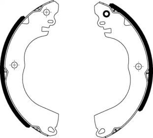 Комлект тормозных накладок HELLA 8DB 355 022-301