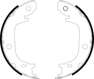 Комлект тормозных накладок HELLA 8DA 355 051-201